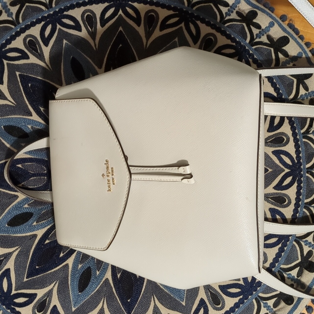 White Kate Spade backpack